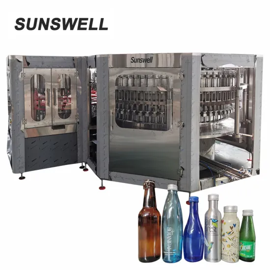 automatic rotary type glass beer filling machine