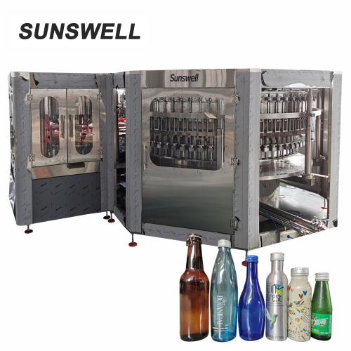 automatic rotary type glass beer filling machine