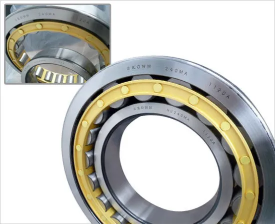 High Precision Cylindrical Roller Bearings Single Row , Gcr15 Nu216ecm