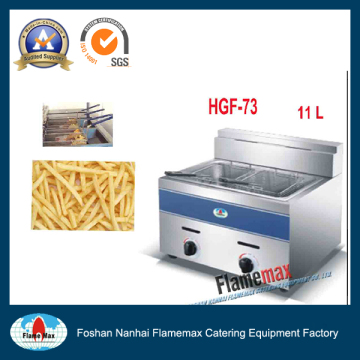 Stainless Steel Commercial Gas Deep Fryer (HGF-73)