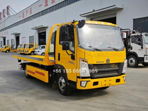 Howo 5Tons Car Towing Wrecker Truck Used Wrecker