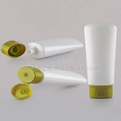 200ml flat shape Plastic skin care Bottle shower gel bottle