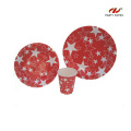 Colorful Christmas Kids Paper Tableware Set