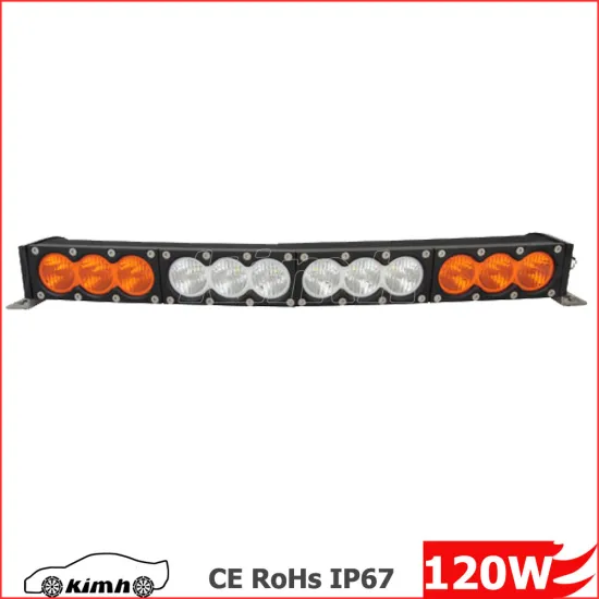 120w single row combo switch motorcycle metal led light bar