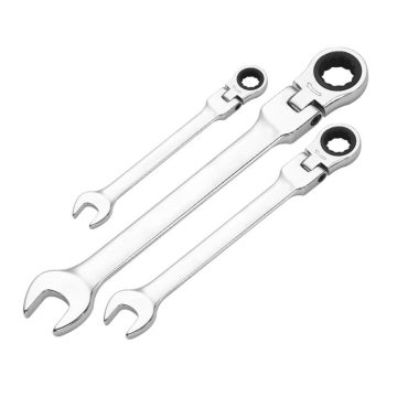 Cr-V Chrome Flexible Box Open End Ratchet Wrench Spanner with Shaking Head (6-32mm)