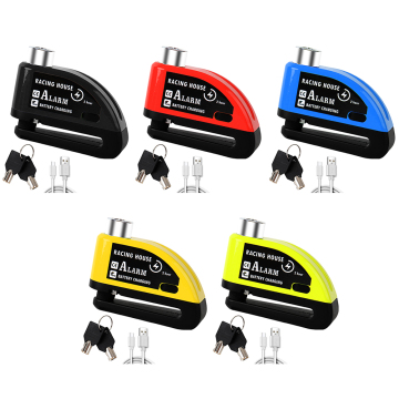 Waterproof USB Rechargeable Bicycle Lock with Loud Alarm for Scooters and Bikes