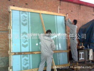 3-19mm acid etched decorative glass