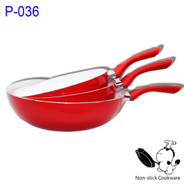 2014 promotional pressed best non stick induction ceramic coating wok