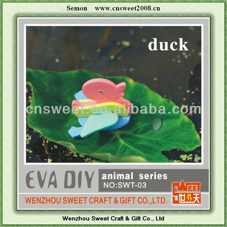 3D EVA Cartoon Animal Toy for Kids DIY