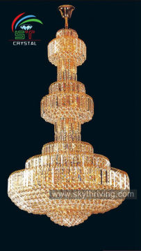 large crystal chandeliers for hotel pendant lamp