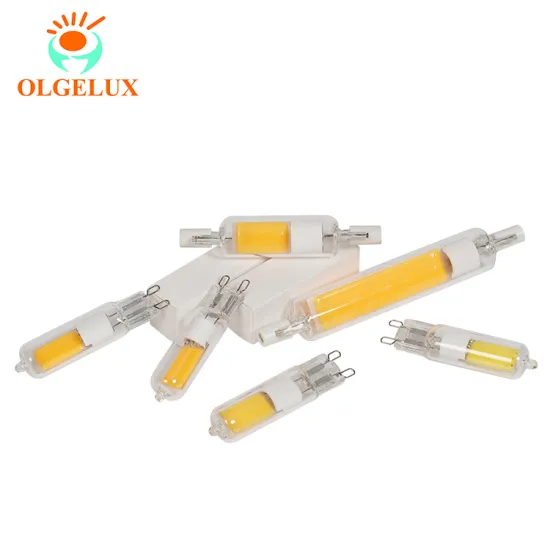 Flicker-Free AC220-240V G9 R7s LED Bulb - OLGELUX Warm White COB 2W/4W/8W