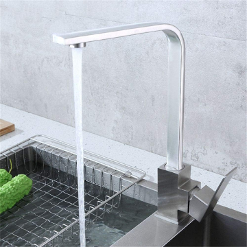 High Quality Brushed Nickel SS 304 Stainless Steel Kitchen Faucet Mixer