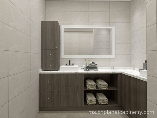 Kabinet Mewah Kabinet Single Sink Bilik Mandi