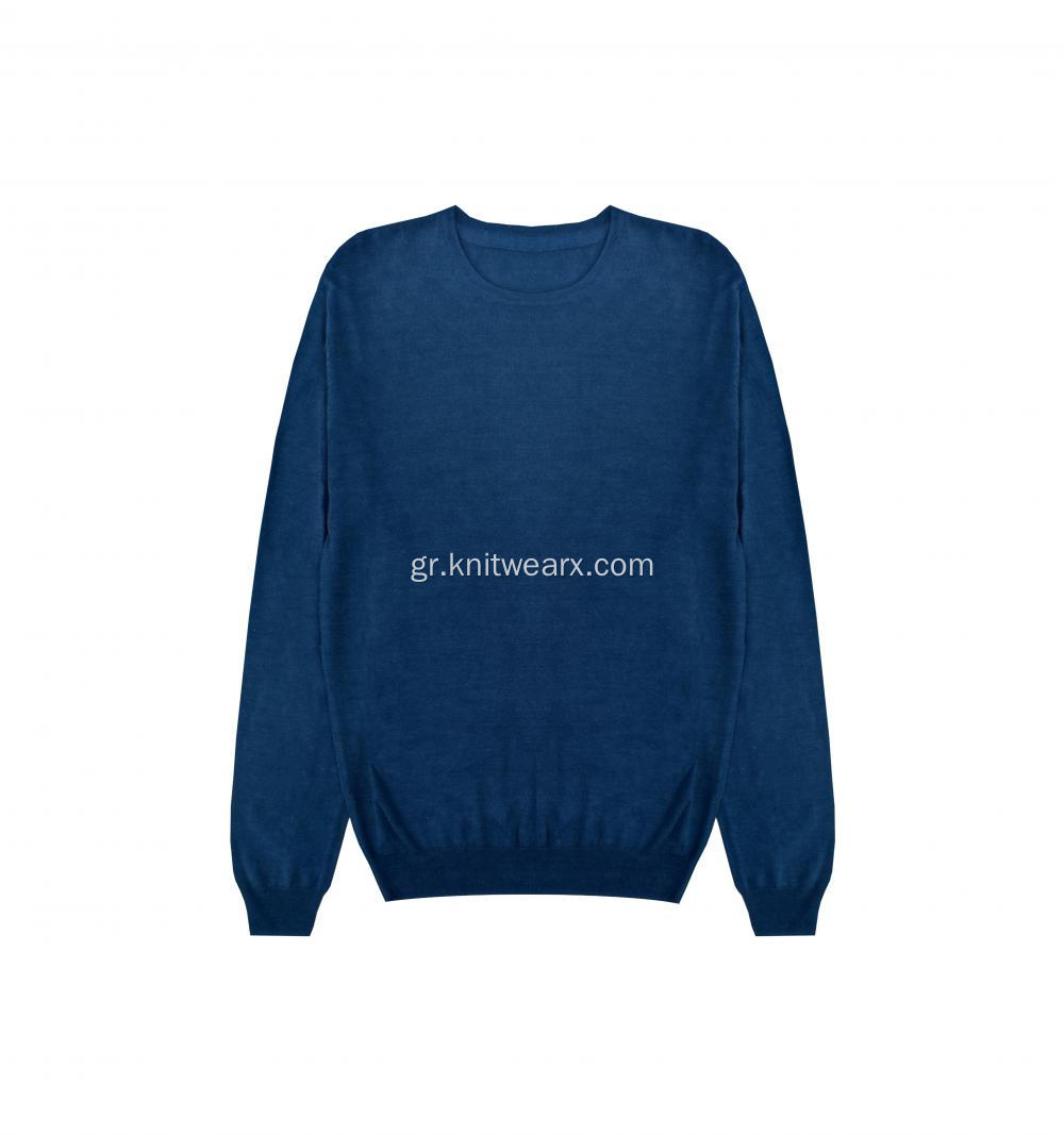 Ανδρικό Πλεκτό Ελαφρύ Πουλόβερ Crewneck Pullover