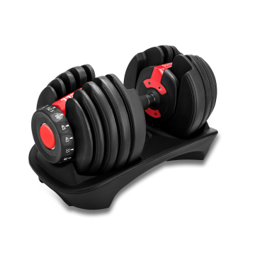 OEM Özelleştirilmiş 52.5lb Kauçuk Kaplı Egzersiz Dambell Seti: İç Mekan Ayarlanabilir Gym Equipment Fitness Dumbbells (24kg, 20kg)