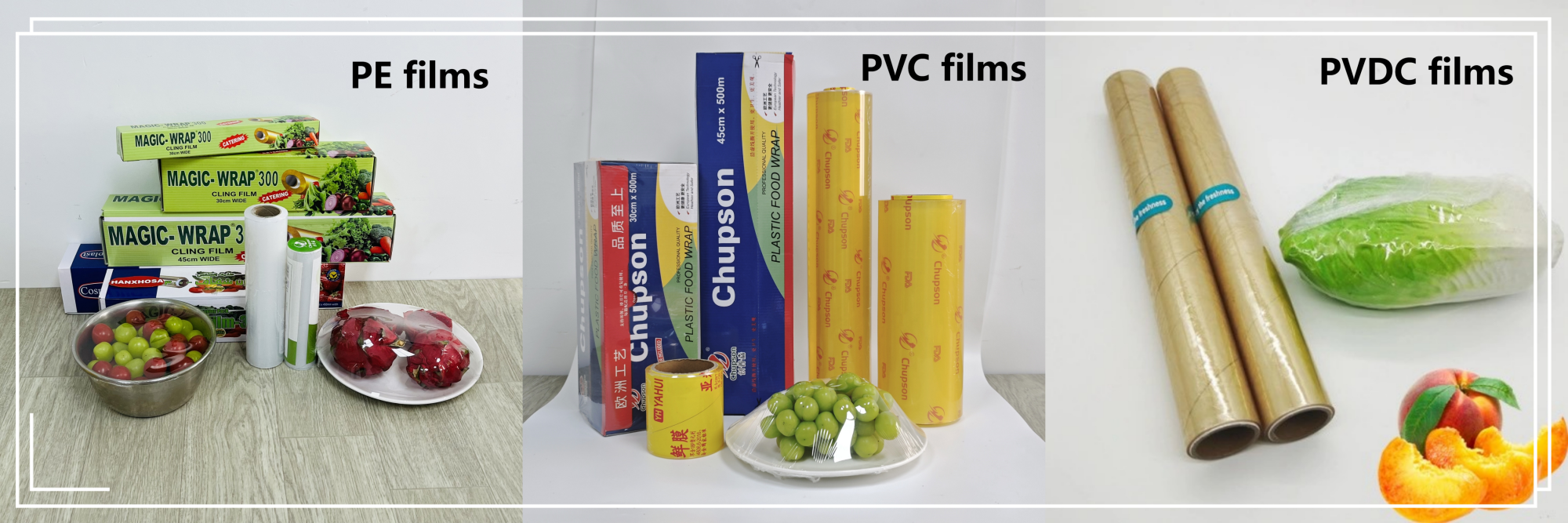 PE & PVC & PVDC films