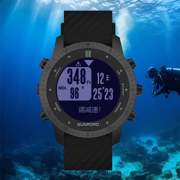 Professional Diving Computer Watch with 10% OFF: 100m RGBM Security Algorithm, Altitude, Temperature, Compass, and Sports Features