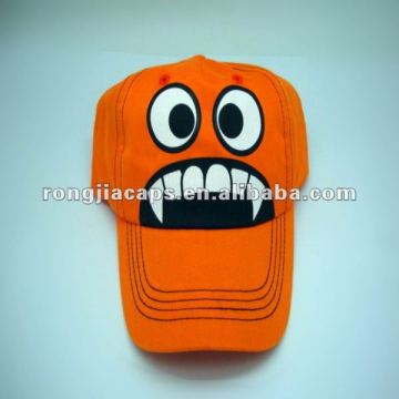 Plastisol print Boy's 100% cotton baseball cap
