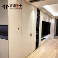 Mueble de TV integrado con puerta oculta