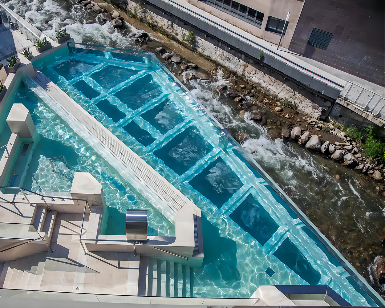 Caldea Panoramic acrylic Pool