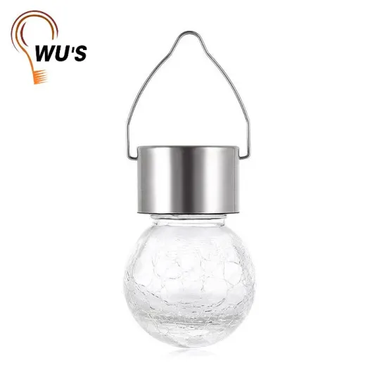 New product factory directly solar glass lights outdoor