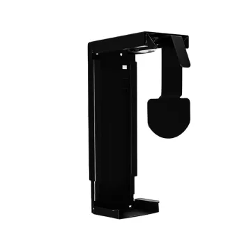 Under Desk Adjustable CPU Stand with Cold Rolled Steel Towel Holder for Office