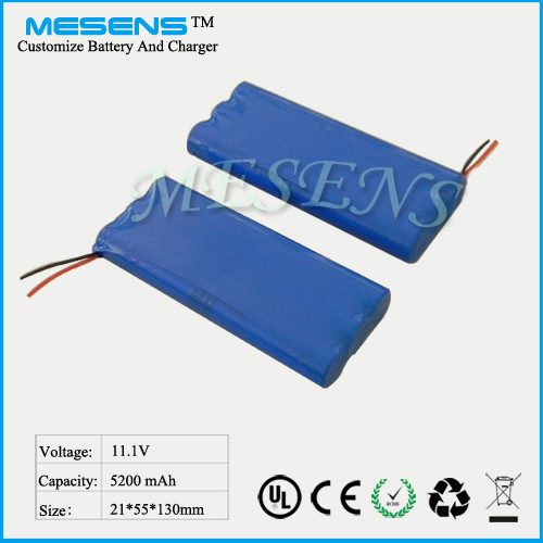 11.1V 5200mAh Li-ion Battery (18650)