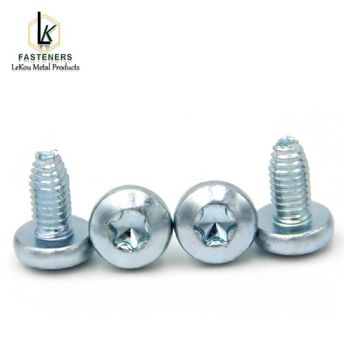 Tornillos autorroscantes autoblocantes trilobulares de cabeza plana Torx