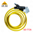 Imported excavator 7495 parts 6D-7726 rubber tube assembly