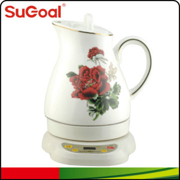 Beautiful Porcelain Electric Kettle with LCD display water kettle
