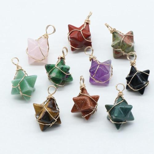 Merkaba Star Stone Pendants for Necklace Jewelry