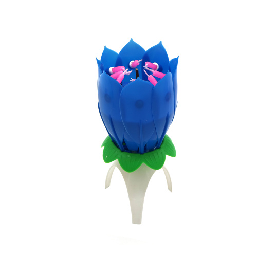 Color box music birthday flower candle