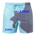 Shorts de praia à prova d'água masculinos personalizados