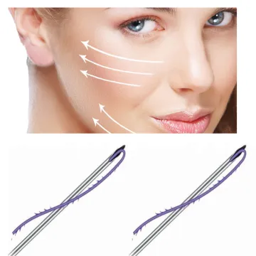 Double needle face lift pdo screw