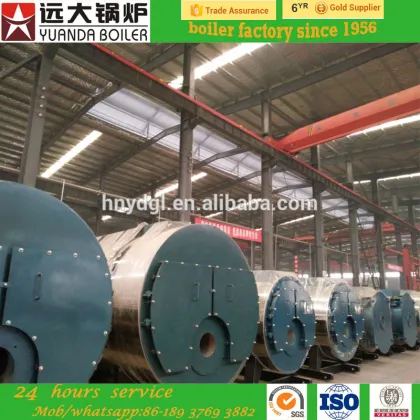 Yuanda 10ton gas fired steam boiler with baltur rello gas burner