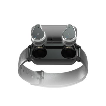 Neue mode der niedrigste preis smart dual kopfhörer wasserdicht touch fitness tracker ring