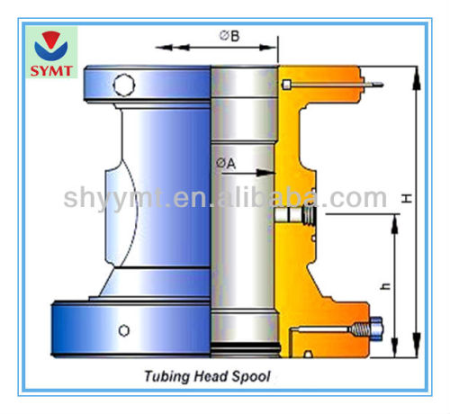 API 6A High Pressure Forging Tubing Head Spool