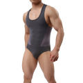 Erkekler Spor Bodysuit Mesh Tulumları