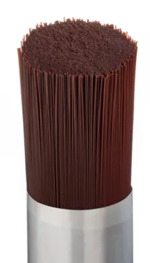 PBT straight-star filaments for blush brush