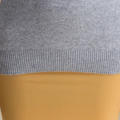 High Quality Long Sleeve Plain Knitted Cashmere Sweater