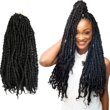 Wholesale Ombre Pre-looped Crochet Braiding Passion Twist Water Wave Hair  Pre-twisted Passion Twist Hair Crochet Synthetic
