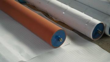 Composite rubber roller production