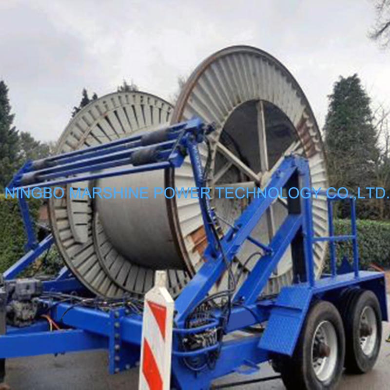 Cable Drum Trailer With Hydraulic Support Cable Drum Trailer With Hydraulic Support