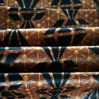 100% Polyester Velvet Fabric Printed