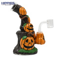 Hand Painted Dab Rigs with Ghost pumpkin tree