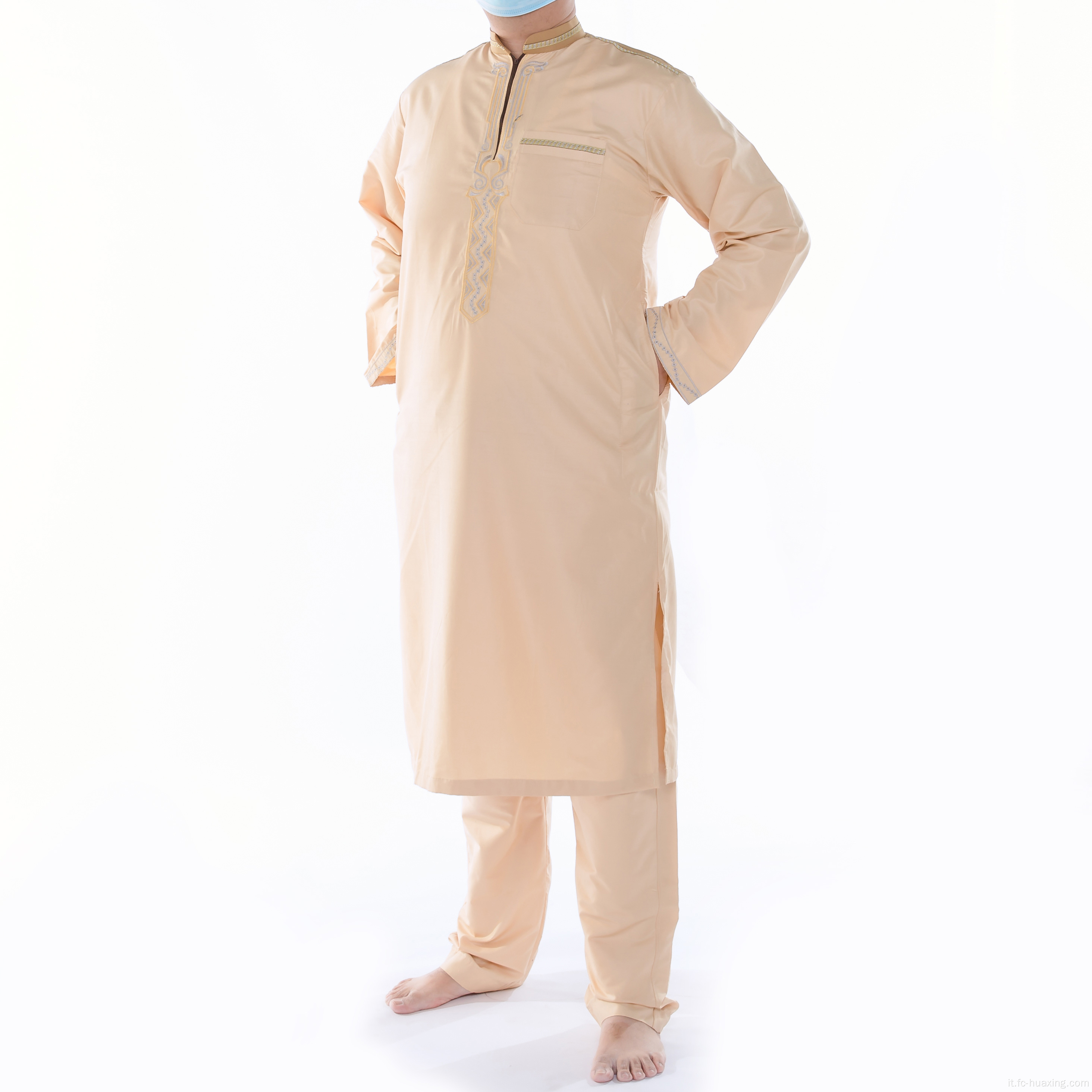 Abbigliamento islamico all'ingrosso Muslim Thobe Abaya