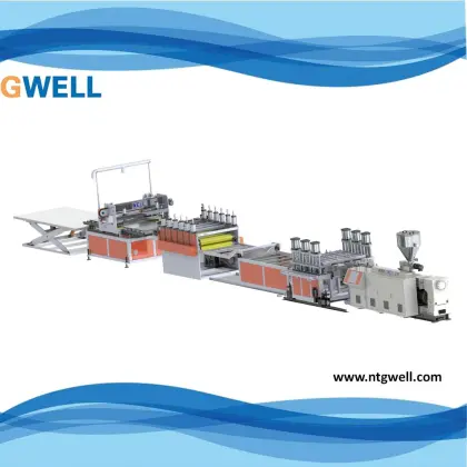 WPC floor one-step extrusion line