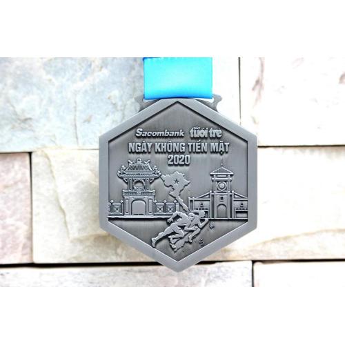 Medalha de finalizador Custom Vietnam Sacombank Covid-19