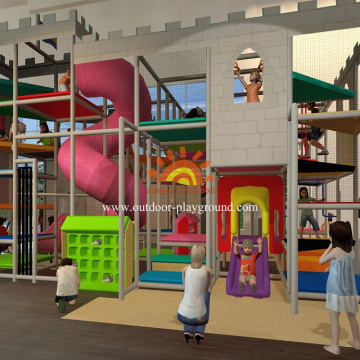 Castle Themed Indoor Playground Structure