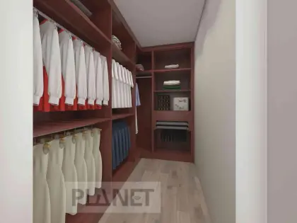 Classic Design Solid Wood Open Wardrobes Home Closet